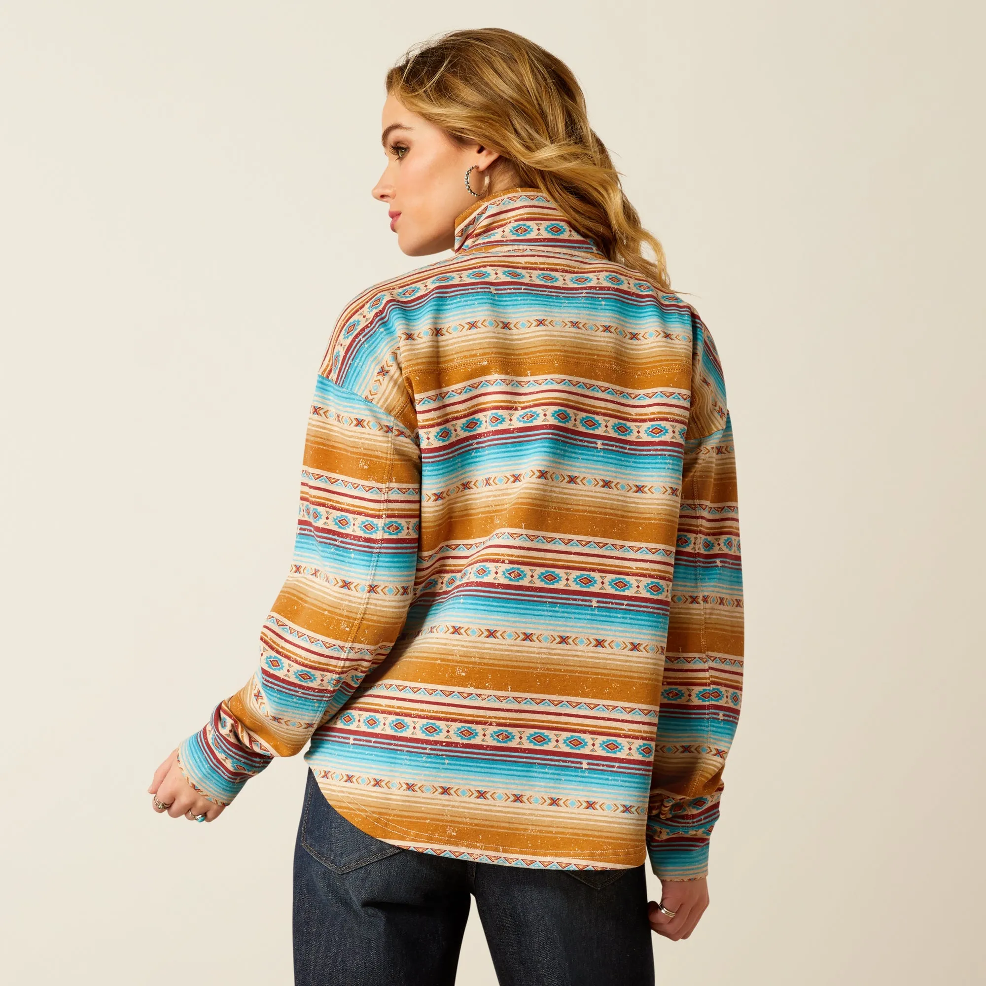 Ariat Multi Color Serape Print Hometown Sweatshirt for Women
