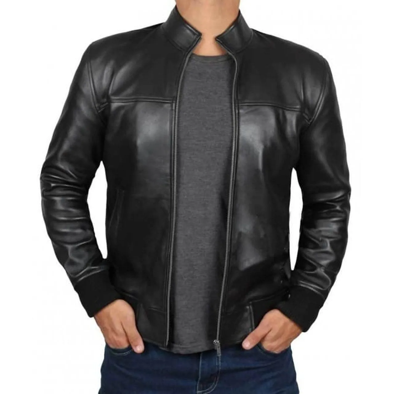 Black Leather Jacket for Bikers