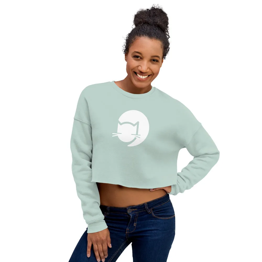 CatCafe Lounge Icon Crop Sweatshirt