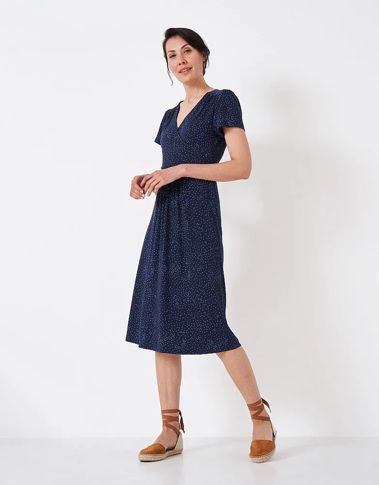 Crew Clothing Edith Wrap Jersey Dress