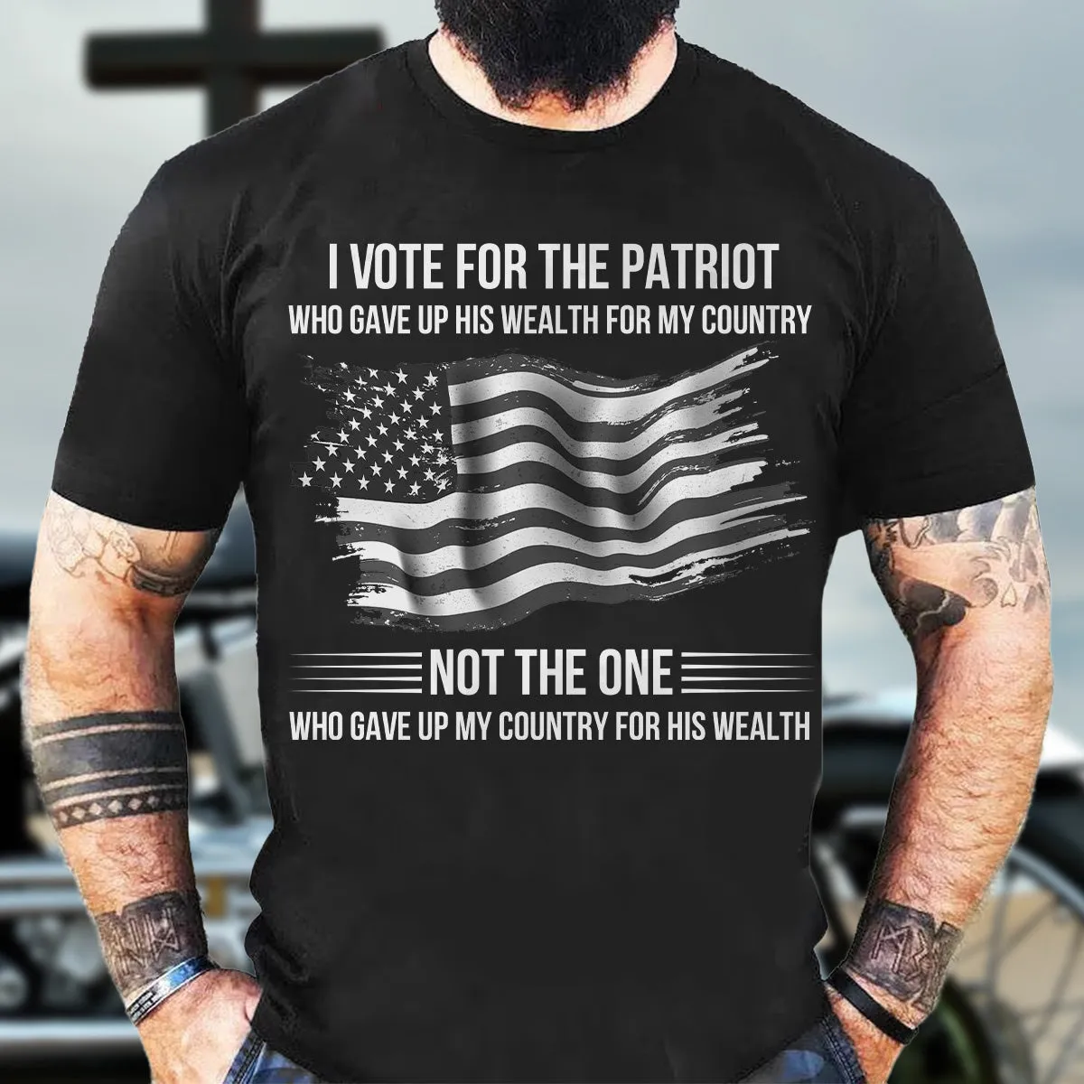 Teesdily | American Flag T-shirt, I Support The Patriot Who Gave Up His Wealth For My Country Tee Hoodie Sweatshirt Mug, Patriotism Apparel