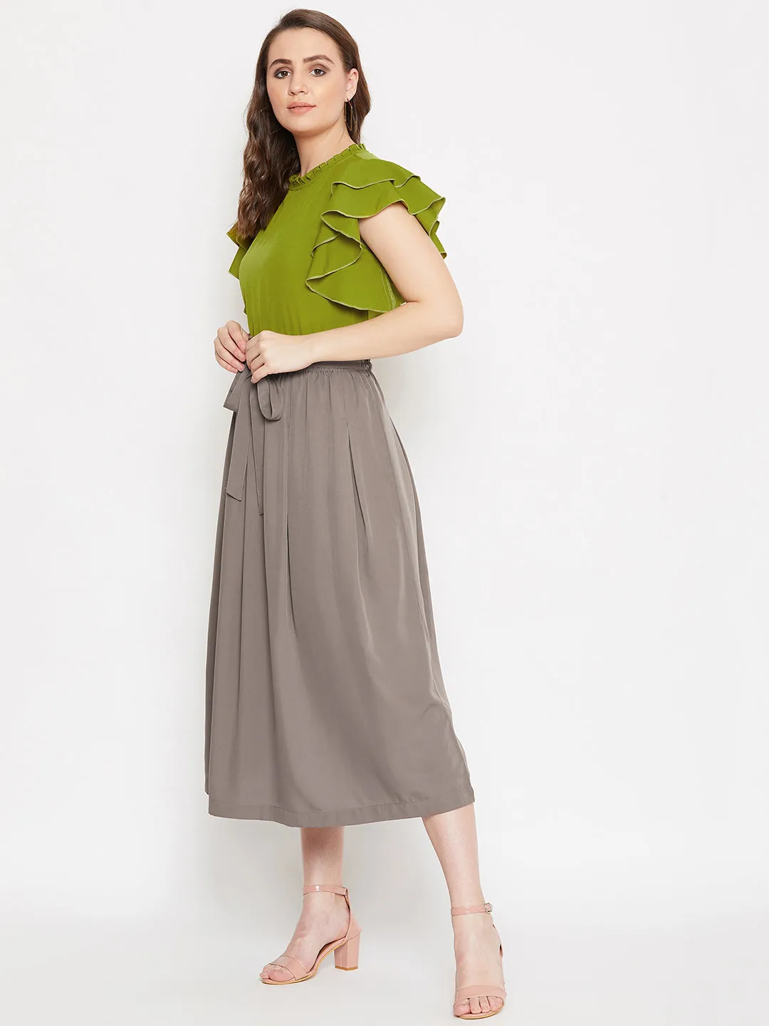 Top & Skirt Set (Sku-BLMG20297)