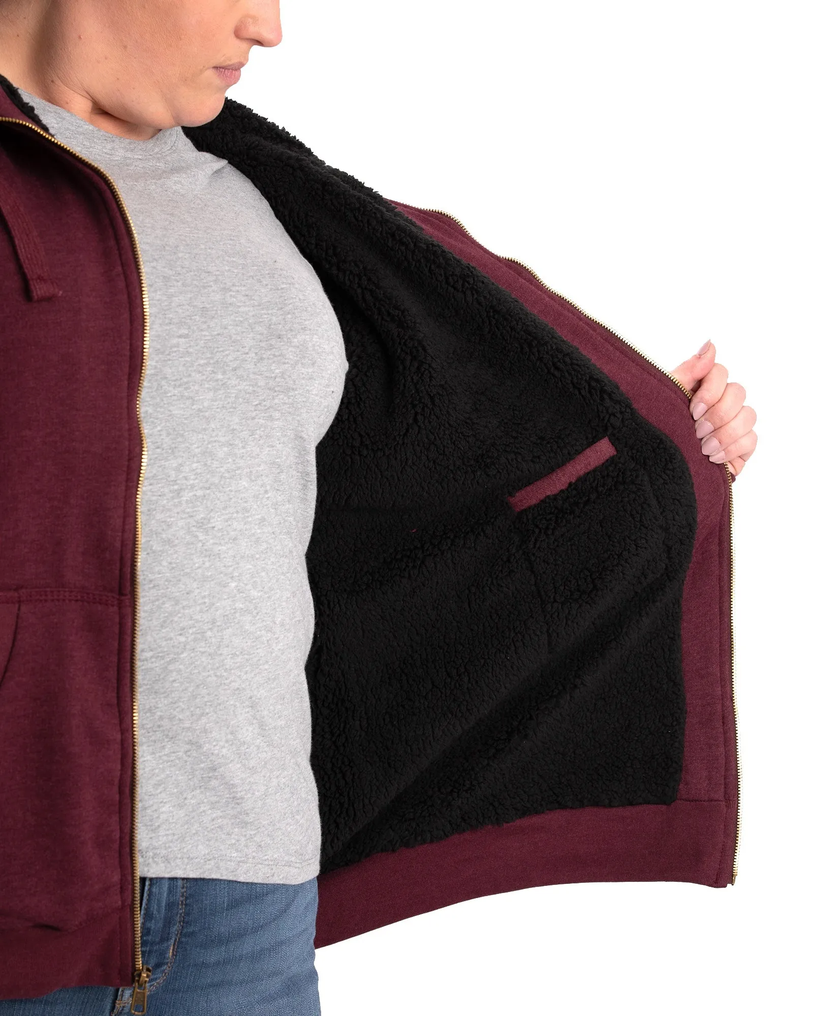 Women's Insulated Full-Zip Hooded Sweatshirt